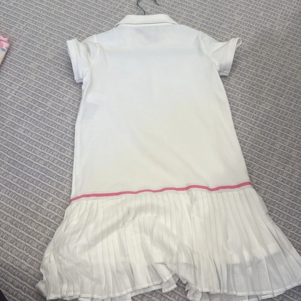 Ralph Lauren White and Pink Casual Polo Dress - Picture 4 of 4